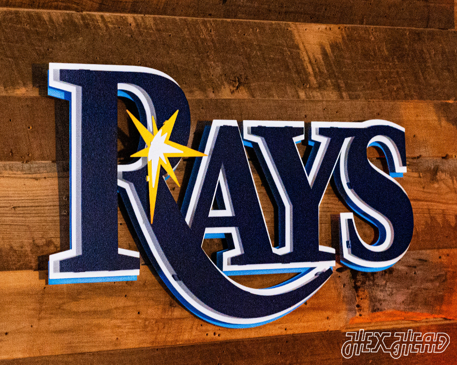 Tampa Bay Rays Primary logo 3D Metal Wall Art