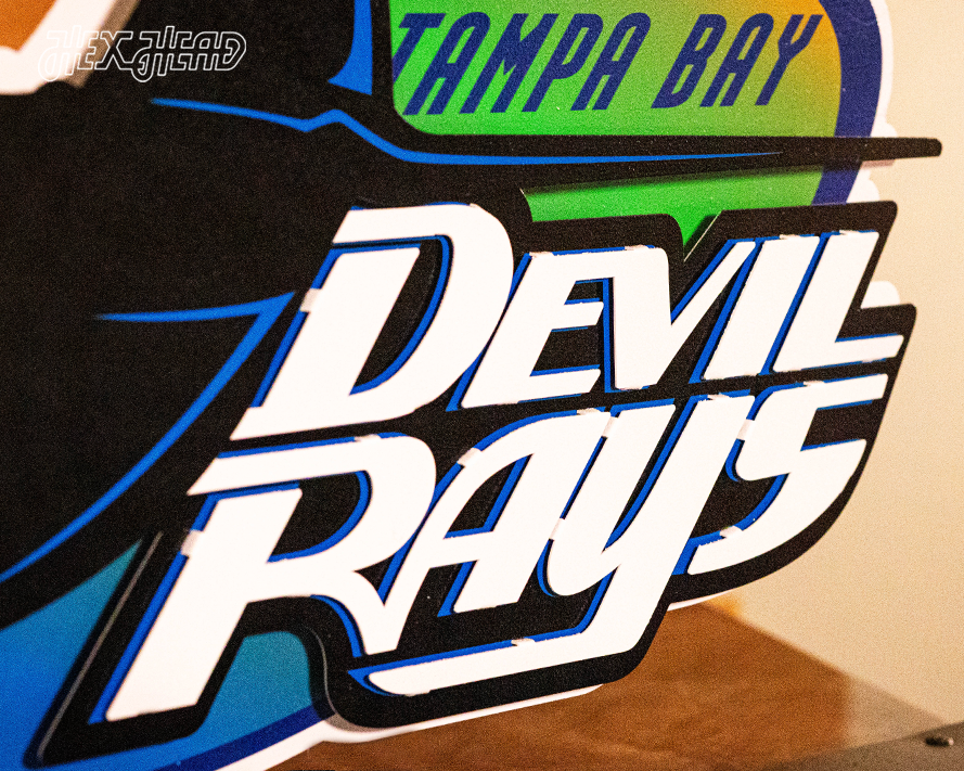 Tampa Bay Rays "1998" Cooperstown 3D Metal Wall Art