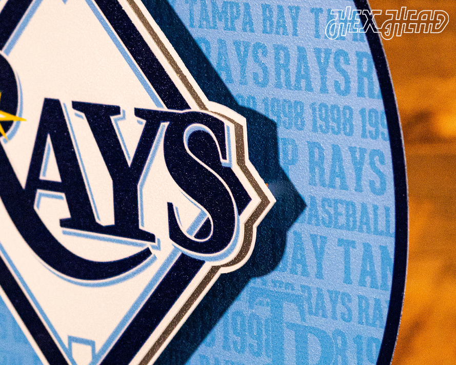 Tampa Bay Rays CRAFT SERIES 3D Embossed Metal Wall Art