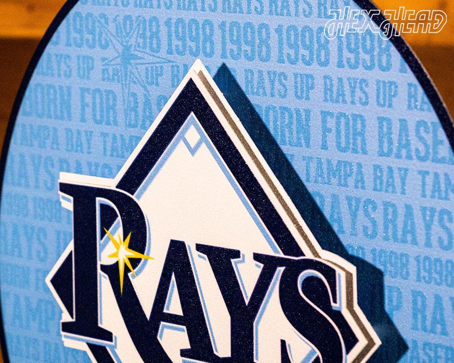 Tampa Bay Rays CRAFT SERIES 3D Embossed Metal Wall Art