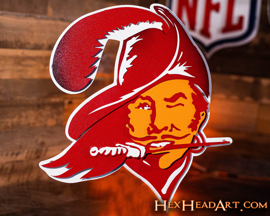 Tampa Bay Buccaneers "BUCCO BRUCE" 3D Vintage Metal Wall Art