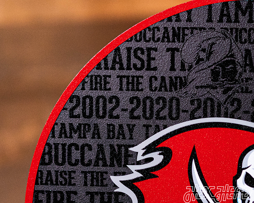 Tampa Bay Buccaneers "Buc's Jolly Roger Flag" CRAFT SERIES 3D Vintage Metal Wall Art