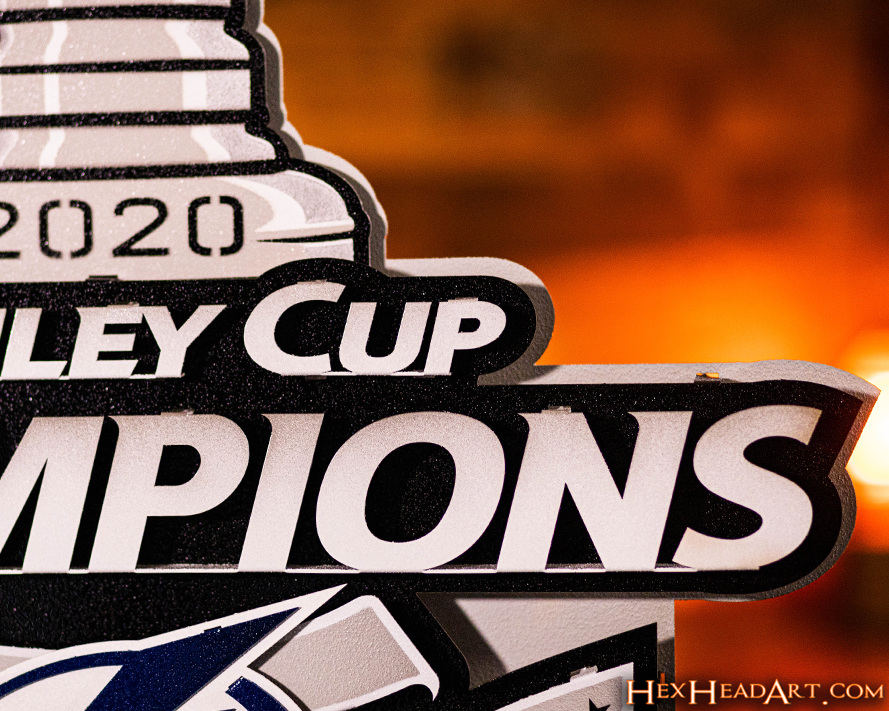 Tampa Bay Lightning 2020 STANLEY CUP CHAMPIONS- 3D Vintage Metal Wall Art