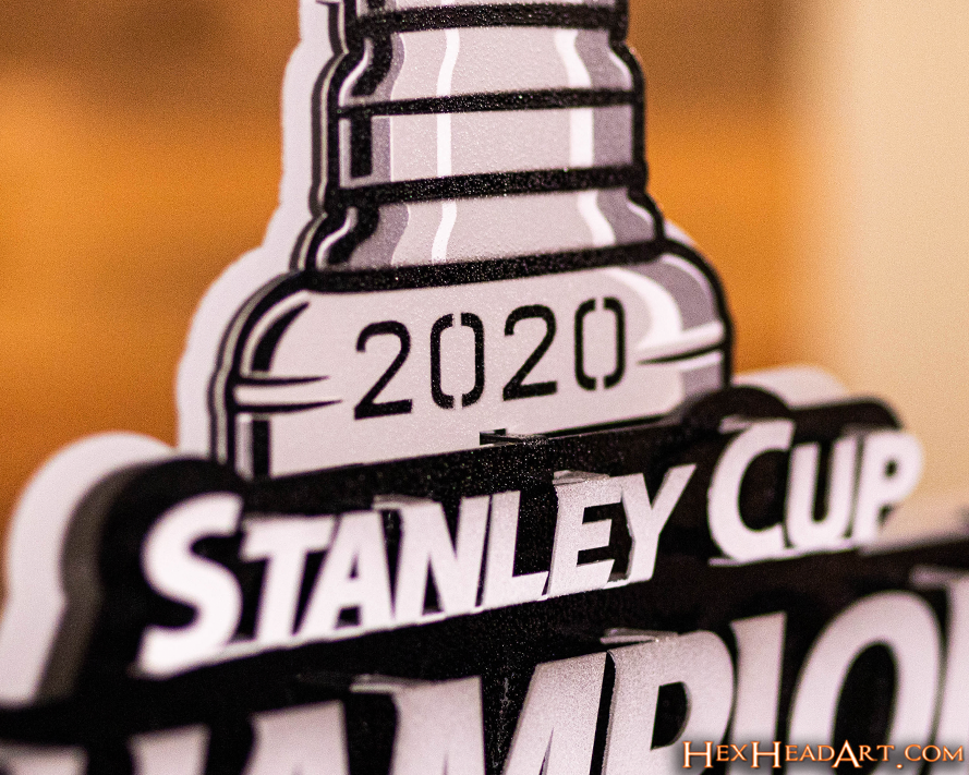 Tampa Bay Lightning 2020 STANLEY CUP CHAMPIONS- 3D Vintage Metal Wall Art