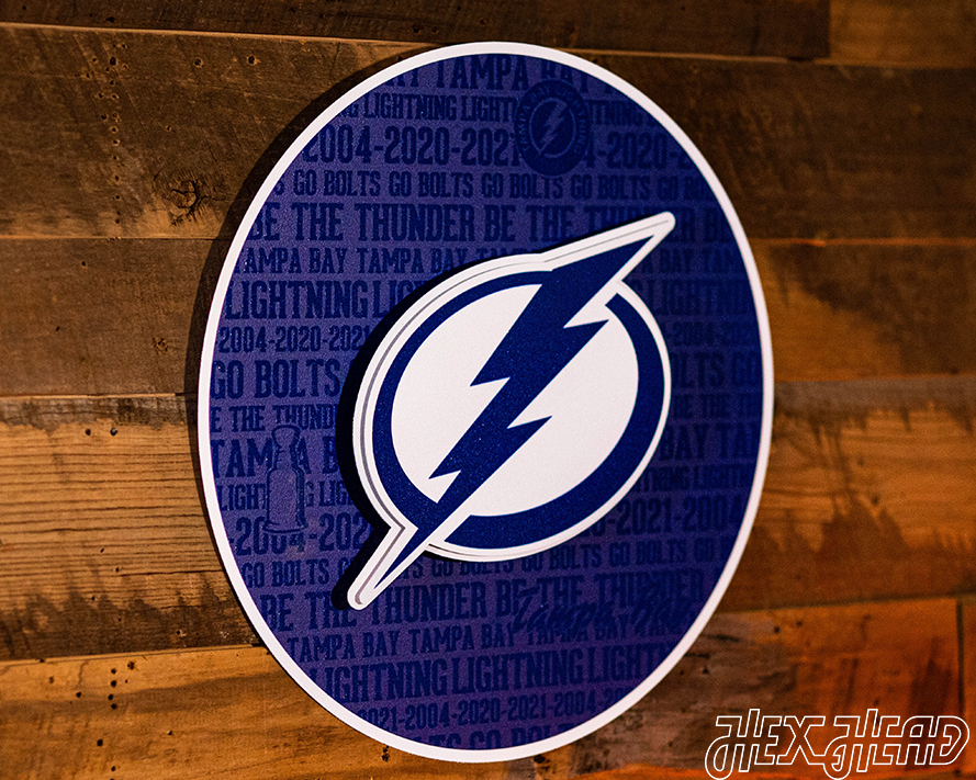 Tampa Bay Lightning NHL CRAFT SERIES 3D Vintage Metal Wall Art