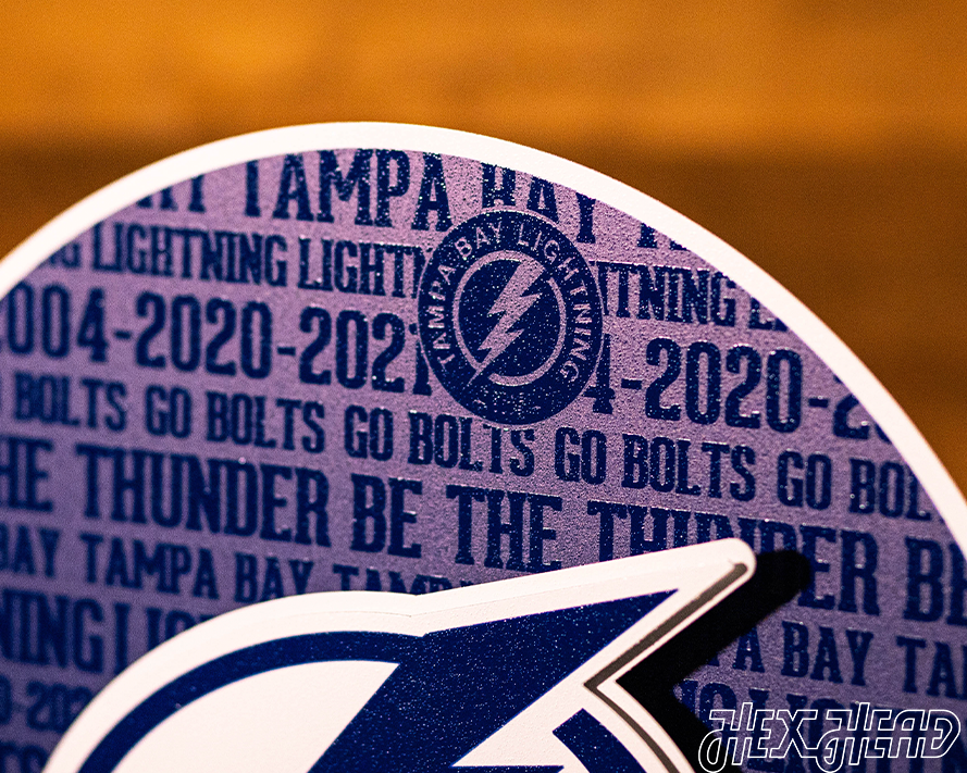 Tampa Bay Lightning NHL CRAFT SERIES 3D Vintage Metal Wall Art