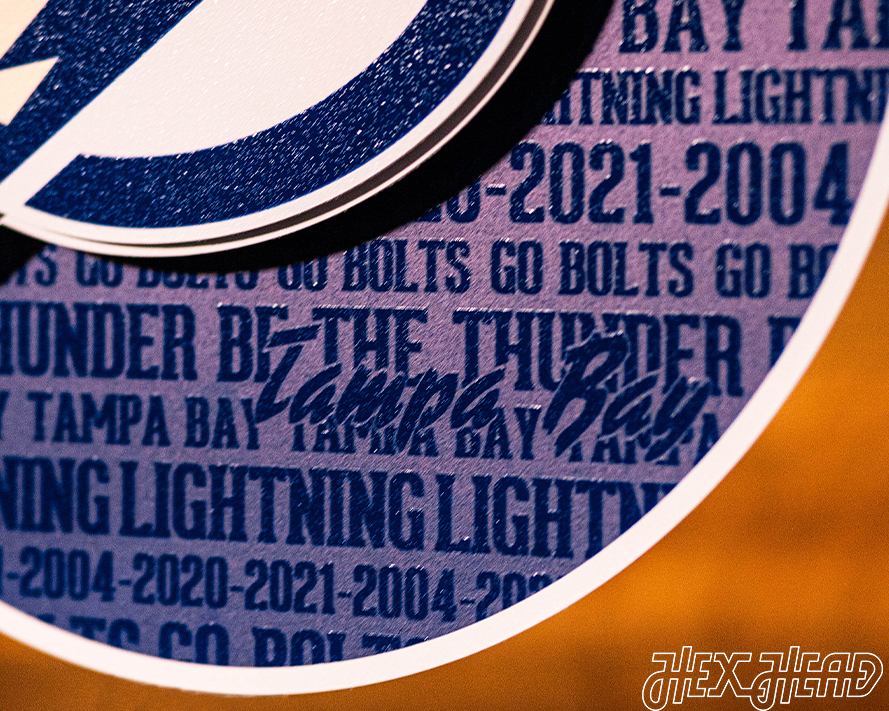 Tampa Bay Lightning NHL CRAFT SERIES 3D Vintage Metal Wall Art