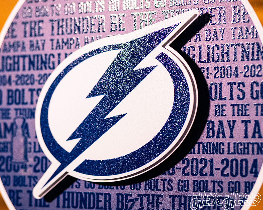 Tampa Bay Lightning NHL CRAFT SERIES 3D Vintage Metal Wall Art