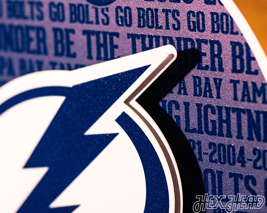 Tampa Bay Lightning NHL CRAFT SERIES 3D Vintage Metal Wall Art