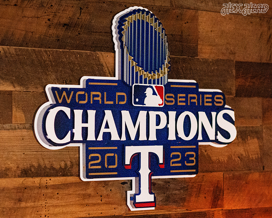 Texas Rangers 2023 World Series 3D Metal Wall Art