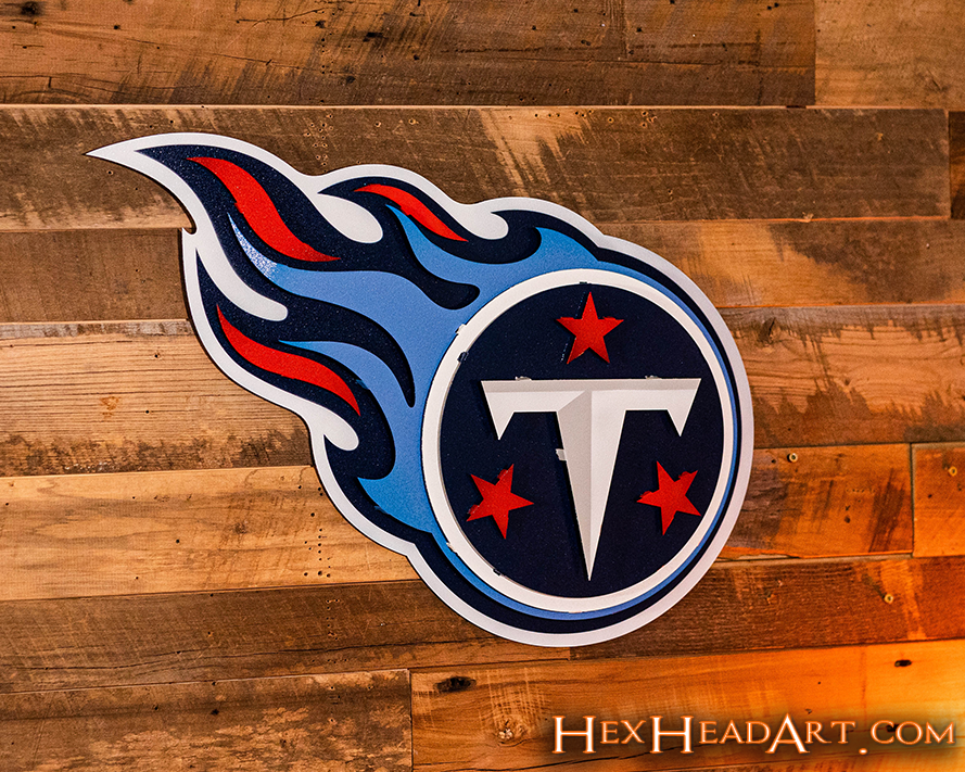 Tennessee Titans 3D Vintage Metal Wall Art