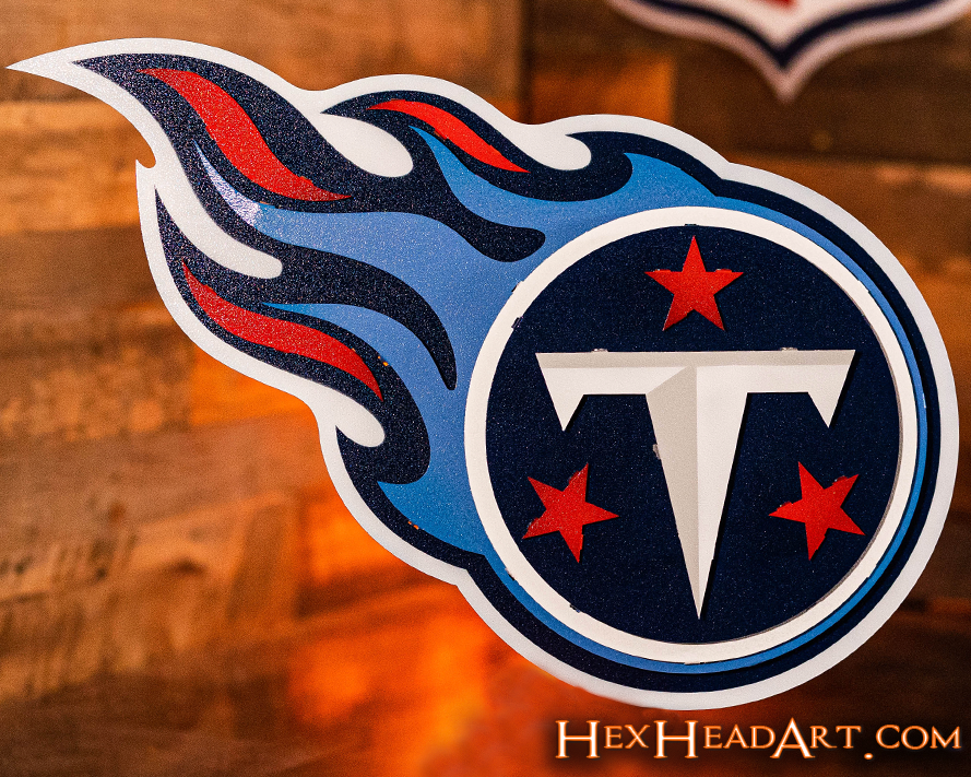 Tennessee Titans 3D Vintage Metal Wall Art