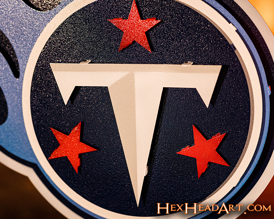 Tennessee Titans 3D Vintage Metal Wall Art