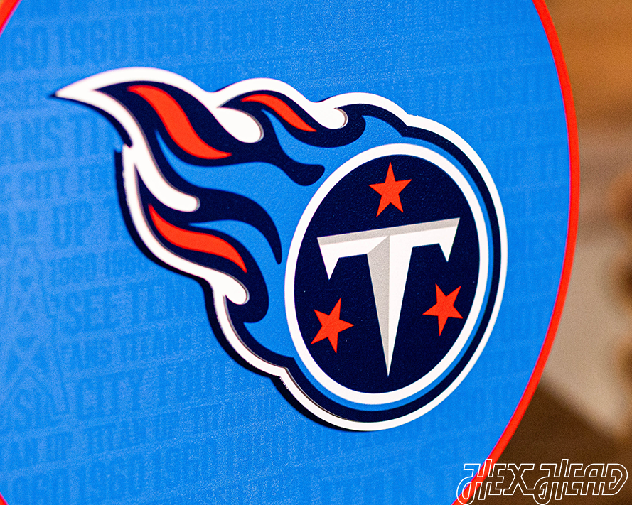 Tennessee Titans CRAFT SERIES 3D Embossed Metal Wall Art