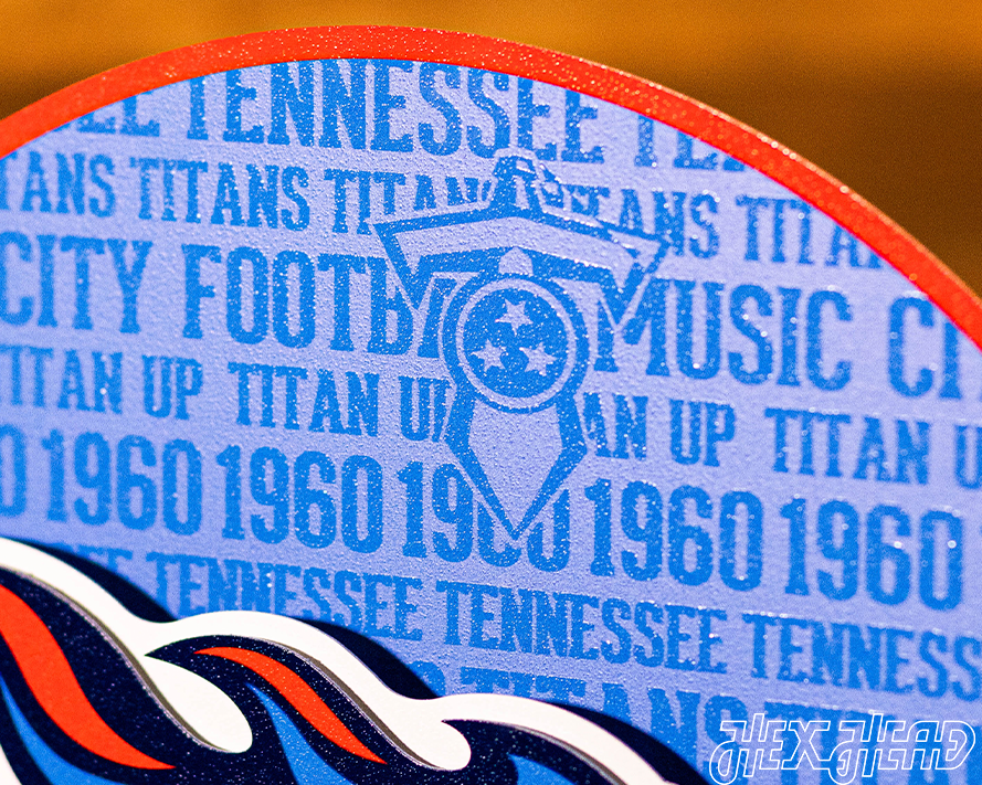 Tennessee Titans CRAFT SERIES 3D Embossed Metal Wall Art