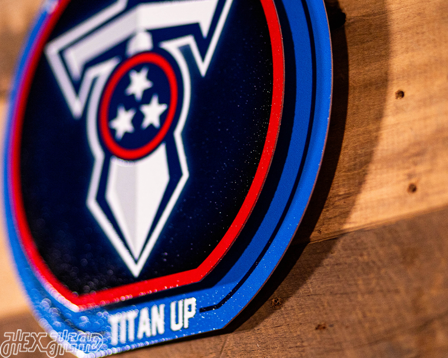 Tennessee Titans "Double Play" On the Shelf or on the Wall Art