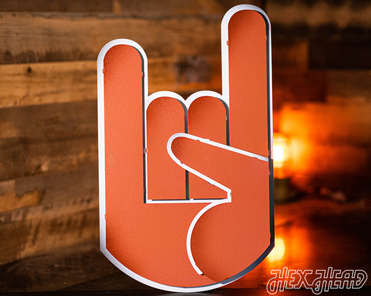 Texas Longhorns "Hook'em Horns" Hand Sign 3D Wall Art