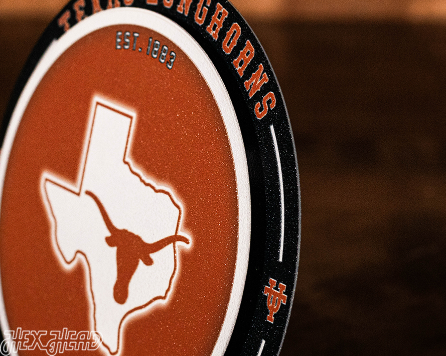 Texas Longhorns  "Double Play" On the Shelf or on the Wall Art