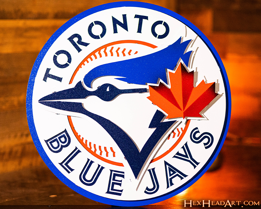 Toronto Blue Jays Crest 3D Metal Wall Art