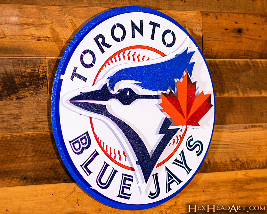 Toronto Blue Jays Crest 3D Metal Wall Art