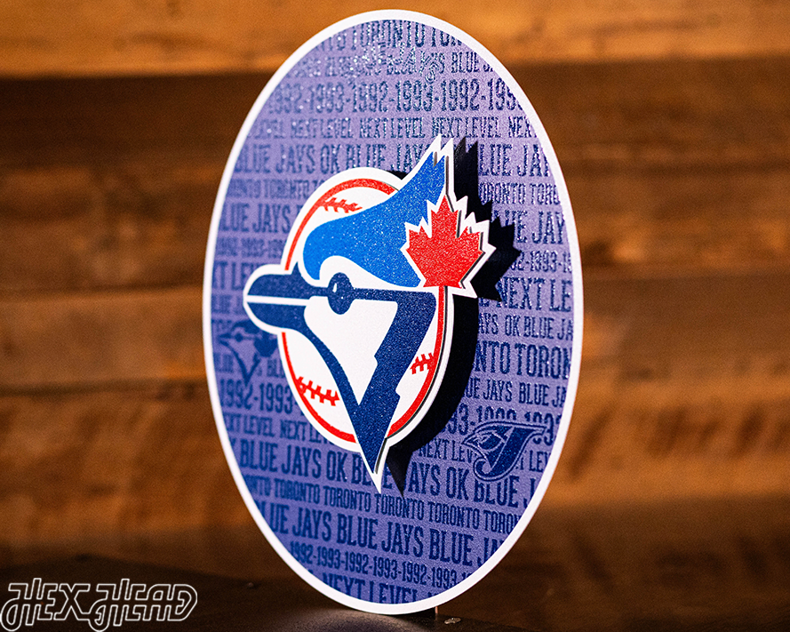 Toronto Blue Jays CRAFT SERIES 3D Embossed Metal Wall Art