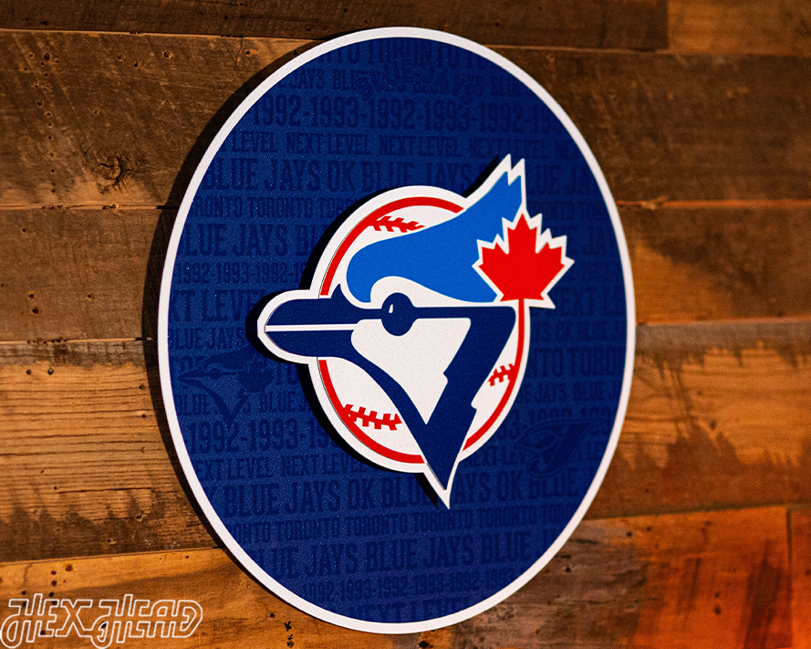 Toronto Blue Jays CRAFT SERIES 3D Embossed Metal Wall Art