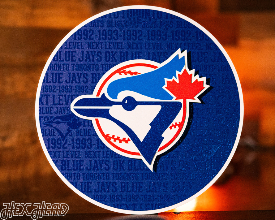 Toronto Blue Jays CRAFT SERIES 3D Embossed Metal Wall Art