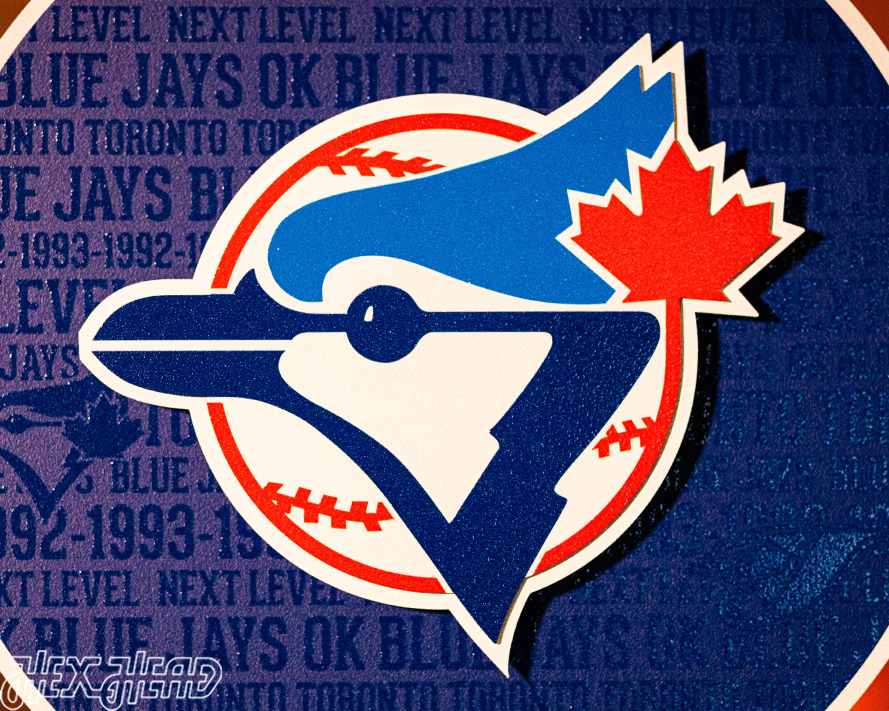 Toronto Blue Jays CRAFT SERIES 3D Embossed Metal Wall Art