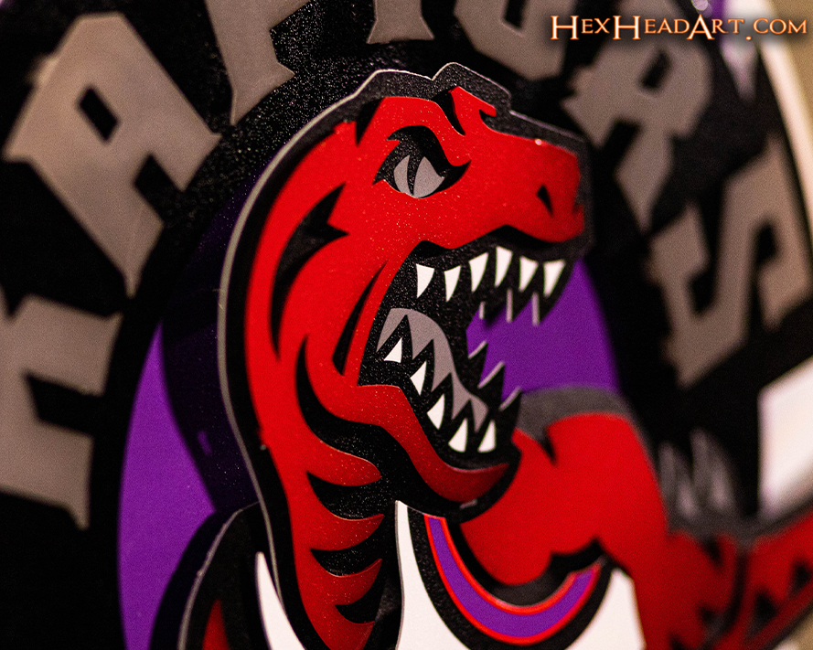 Toronto Raptors Vintage "1995-2008" 3D Metal Wall Art