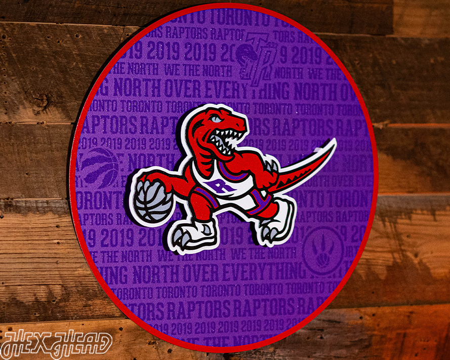 Toronto Raptors CRAFT SERIES 3D Embossed Metal Wall Art