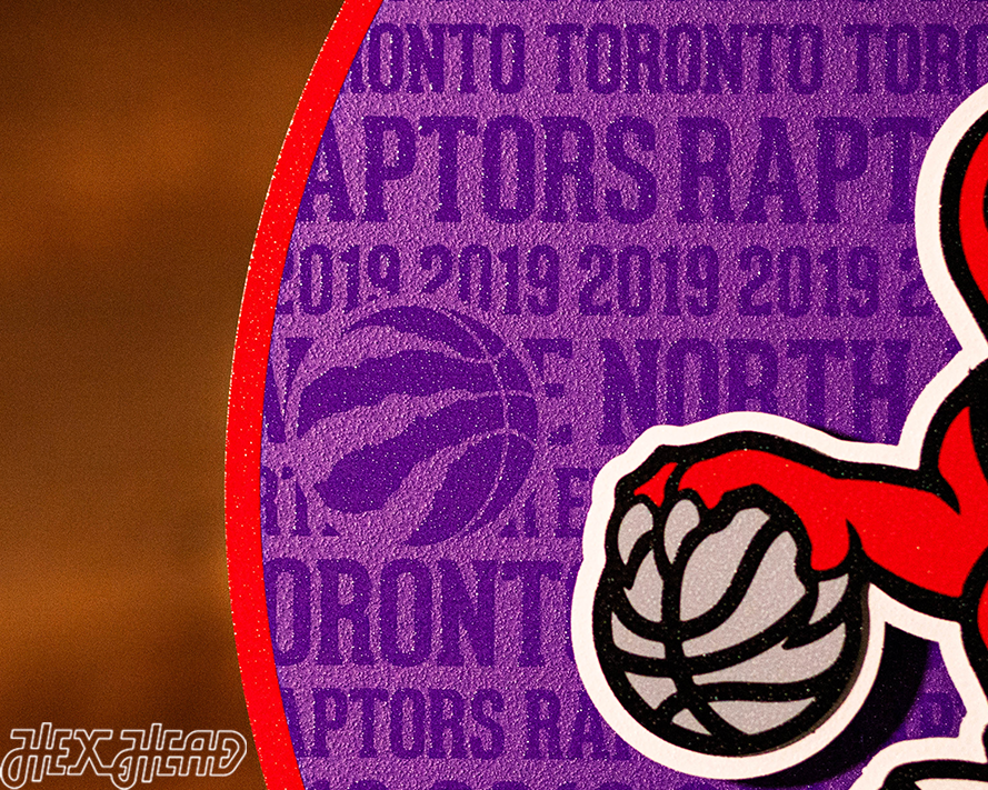 Toronto Raptors CRAFT SERIES 3D Embossed Metal Wall Art