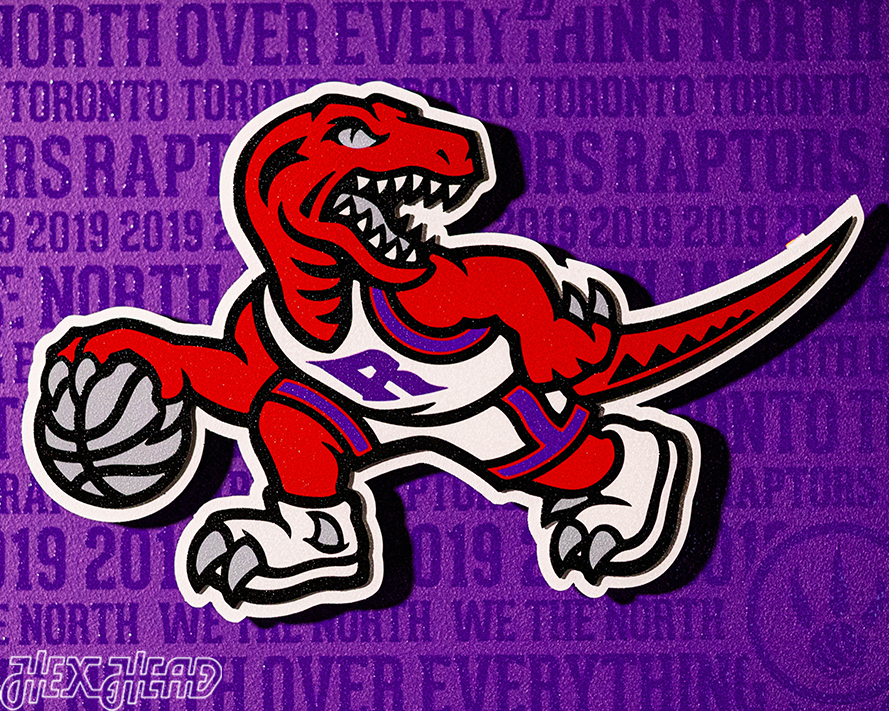 Toronto Raptors CRAFT SERIES 3D Embossed Metal Wall Art