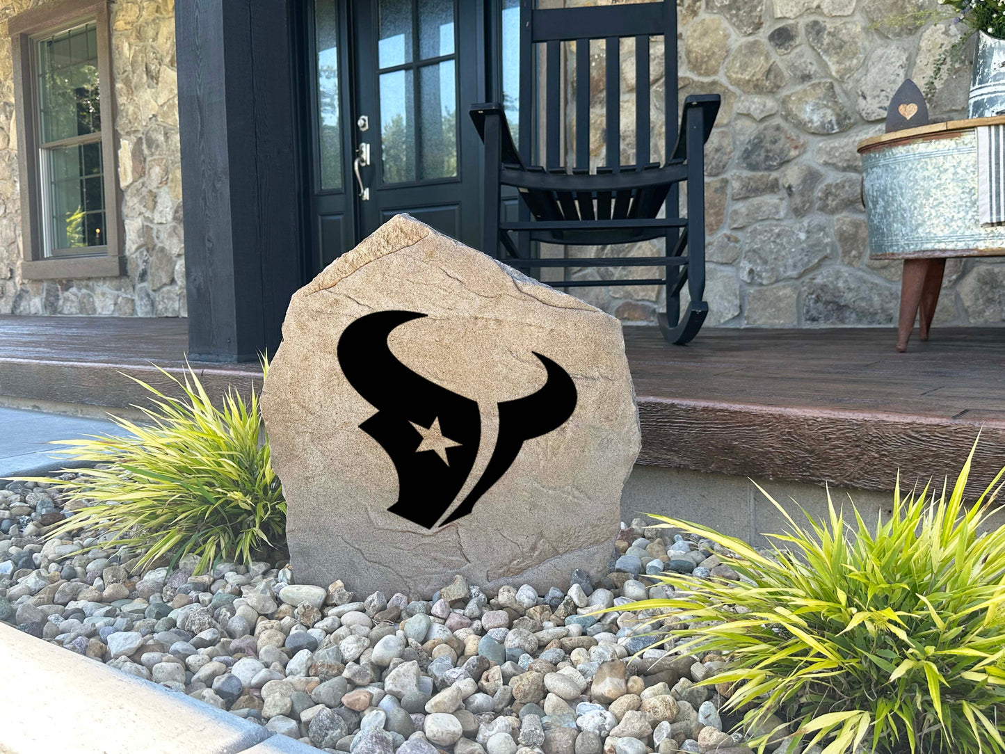 Houston Texans Design-A-Stone Landscape Art