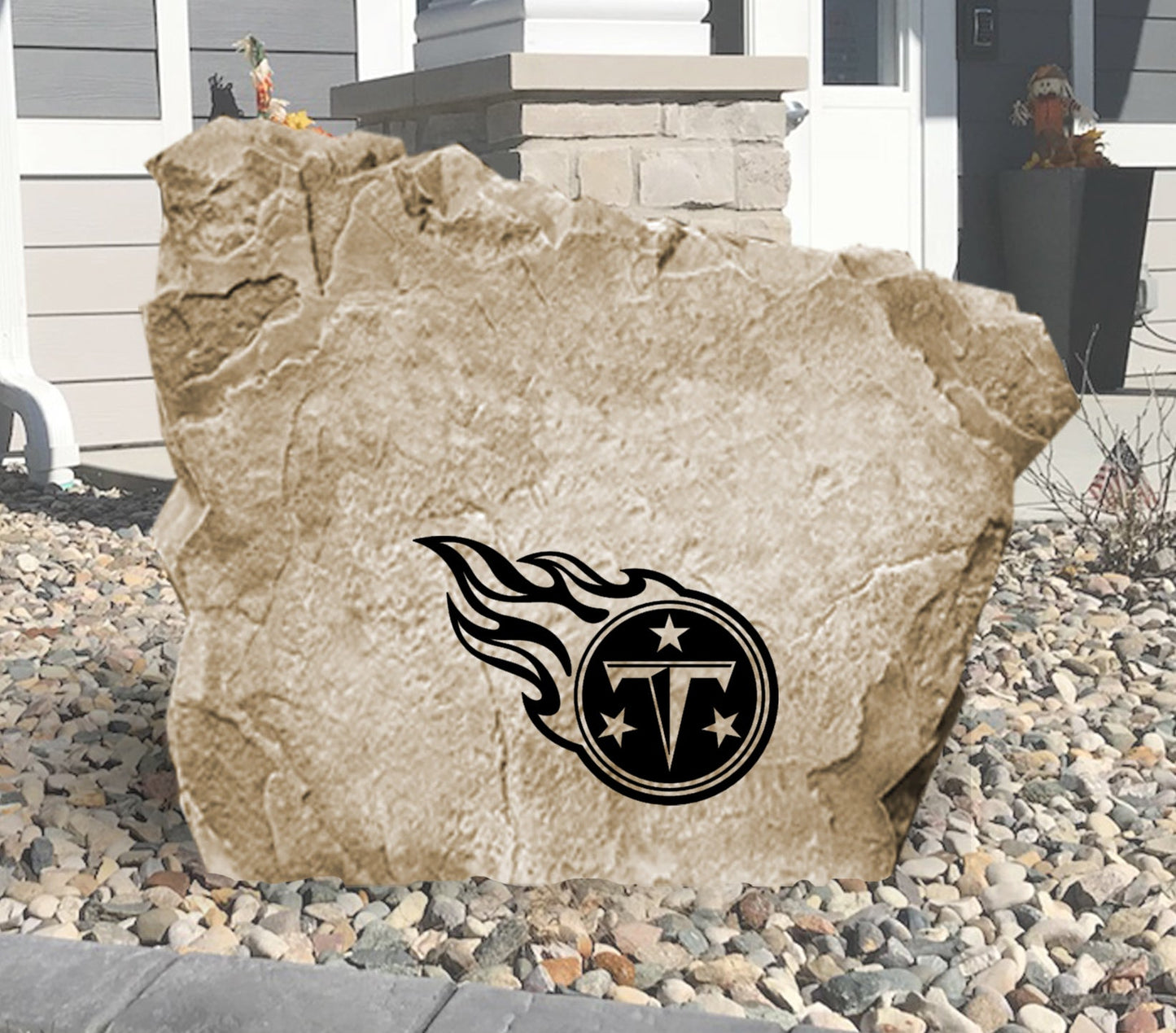 Tennessee Titans Design-A-Stone Landscape Art Address Stone