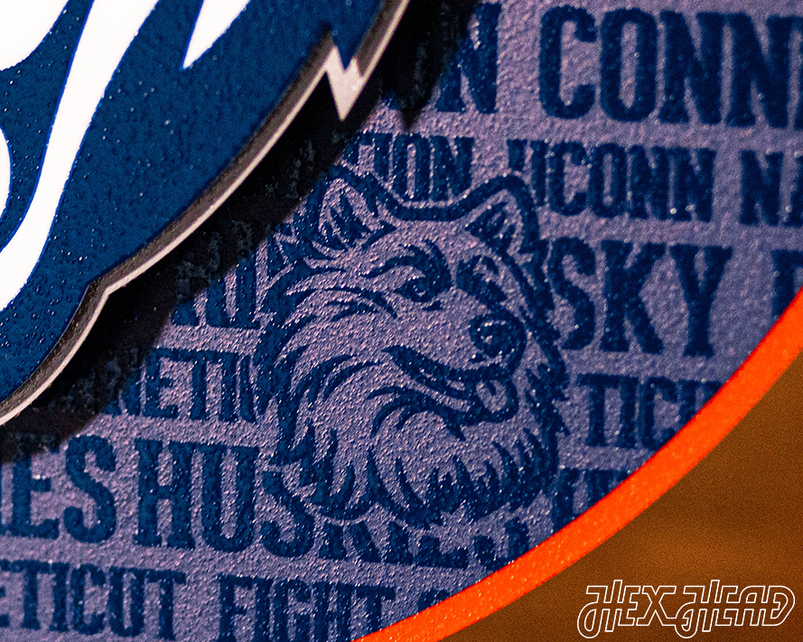 Connecticut UCONN Huskies CRAFT SERIES 3D Metal Wall Art