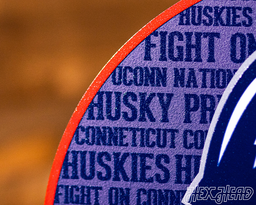 Connecticut UCONN Huskies CRAFT SERIES 3D Metal Wall Art