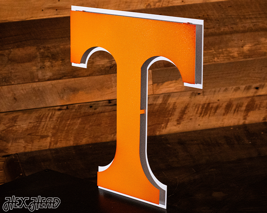 Tennessee Volunteers "T" 3D Vintage Metal Wall Art