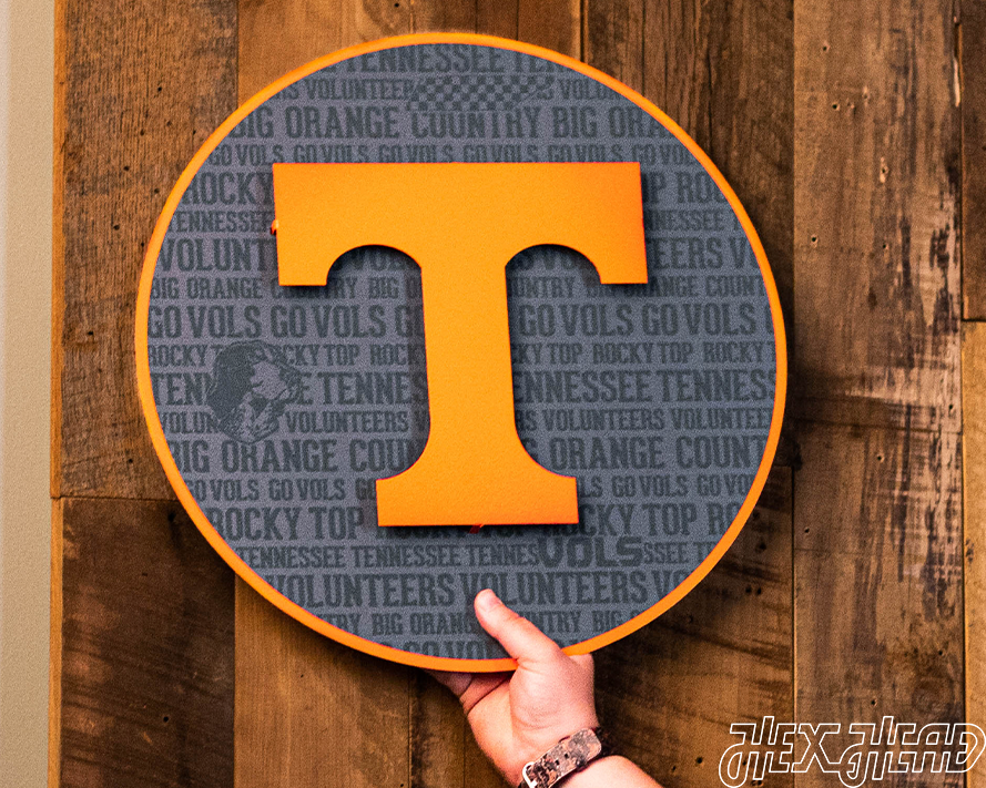 Tennessee Volunteers CRAFT SERIES 3D Embossed Metal Wall Art