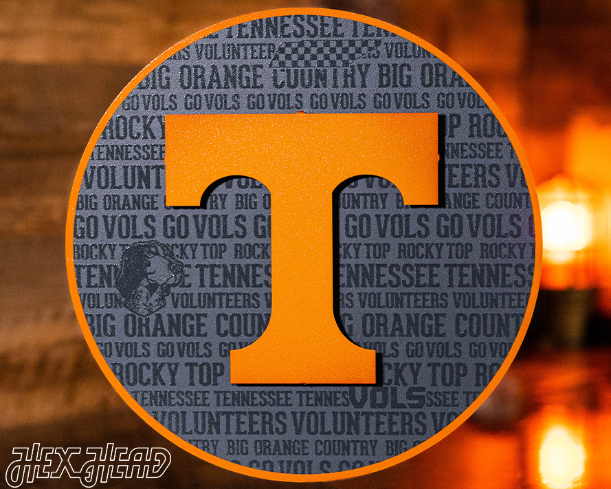 Tennessee Volunteers CRAFT SERIES 3D Embossed Metal Wall Art