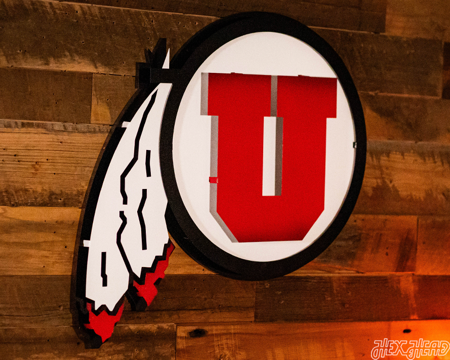 Utah UTES 3D Vintage Metal Art