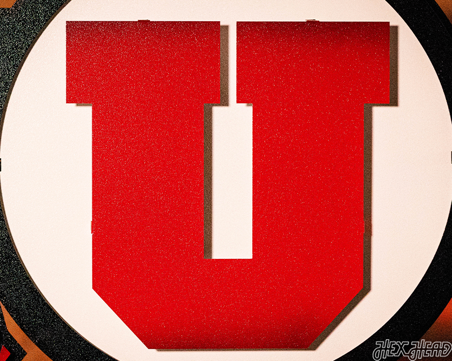 Utah UTES 3D Vintage Metal Art