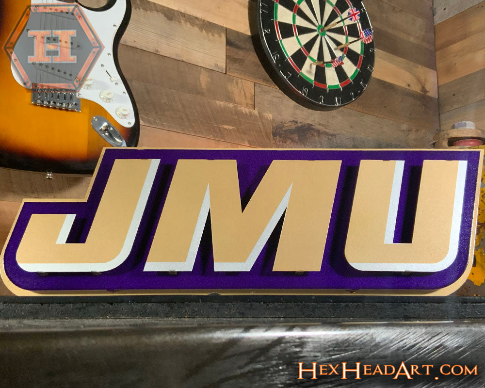 James Madison JMU 3D Metal Wall Art