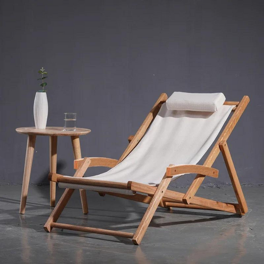 Stylish and Sustainable Travel Wood Beach Chairs for Lawn and Beach