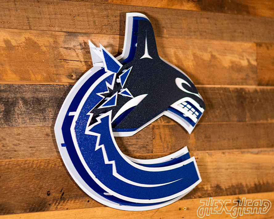 Vancouver Canucks 3D Vintage Metal Wall Art