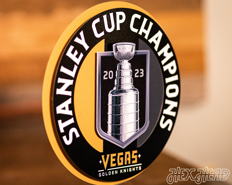 Vegas Goldens Knights 2023 Champions 3D Metal Wall Art