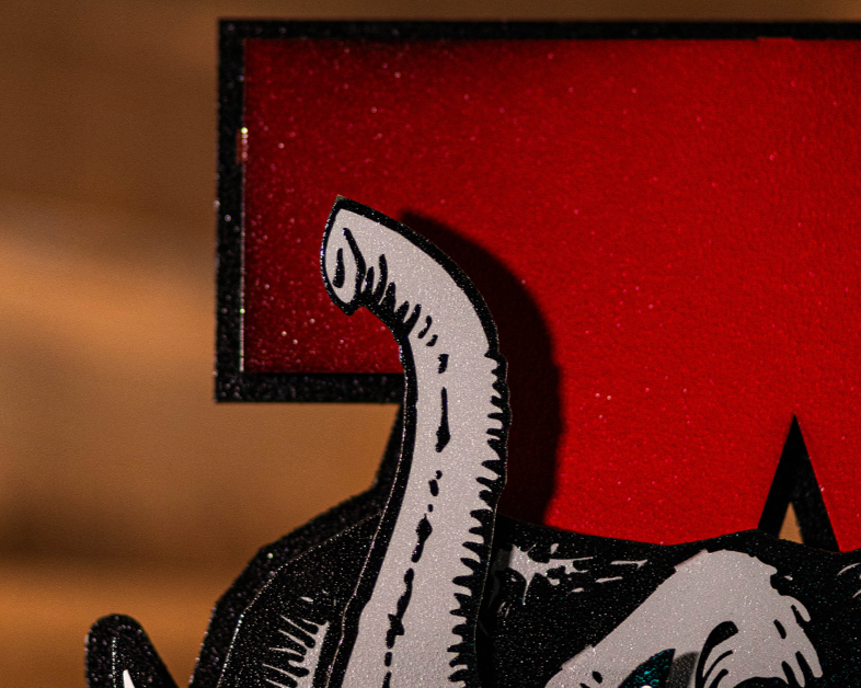 Alabama Crimson Tide VAULT "Elephant thru A" 3D Metal Wall Art