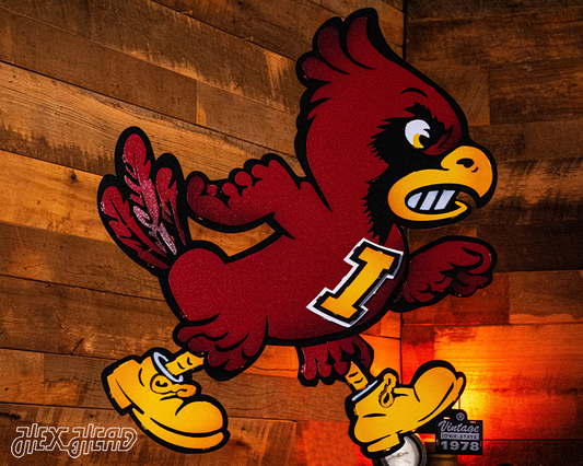 Iowa State Cyclones VAULT "CY" 3D Vintage Metal Wall Art