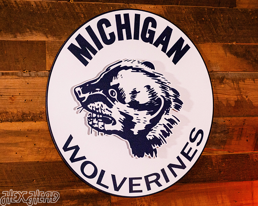 Michigan Wolverines VAULT Wolverine 3D Metal Wall Art