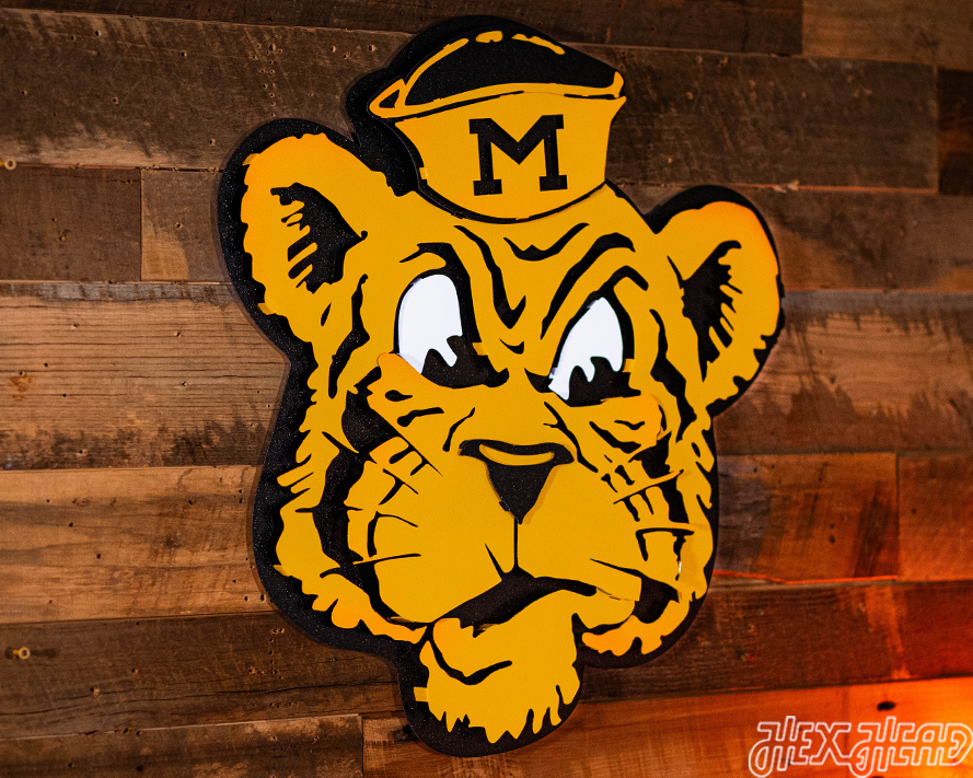 Missouri Tigers VAULT Tiger 3D Vintage Metal Wall Art