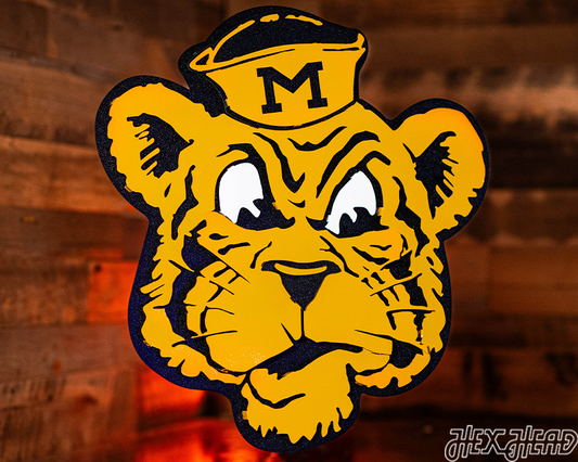 Missouri Tigers VAULT Tiger 3D Vintage Metal Wall Art